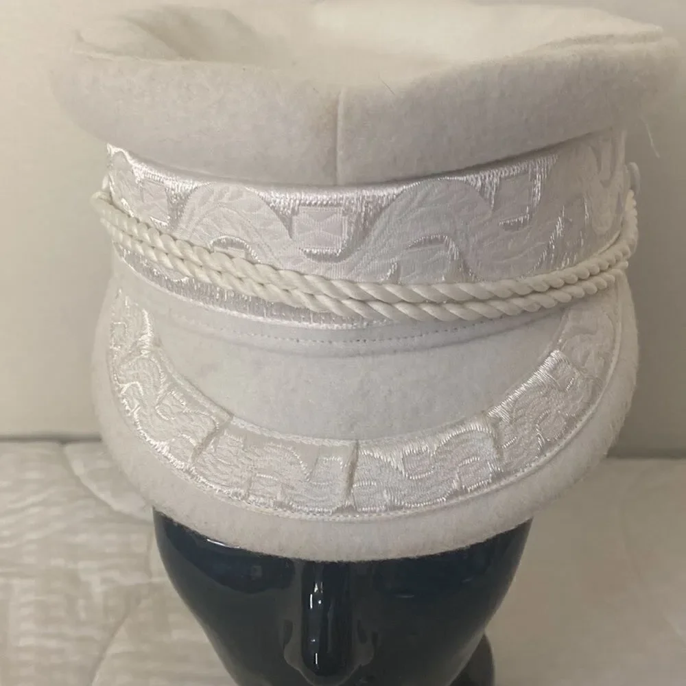 Lack of Color Small Cream Colored Hat See Video